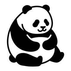 Panda icon, symbolizing peace, conservation, and Chinese wildlife.