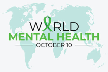 Mental Health Awareness Month Campaign. Vector illustration