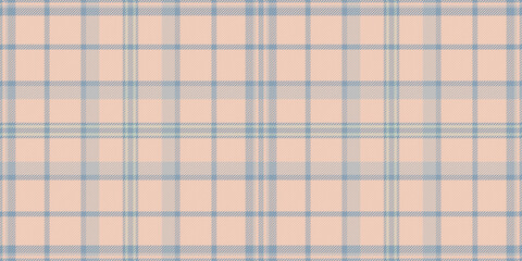 Subtle pastel peach and dusty blue plaid pattern.  Perfect for textile design, fashion, and website backgrounds.  This soft, repeating texture evokes feelings of comfort and tranquility.