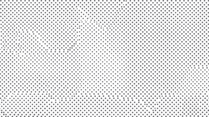 Vintage halftone dot texture background for retro comic pop art. High contrast dotted pattern overlay with ink scatter for abstract print design.
