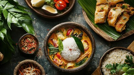 A table filled with different types of food, great for stock photography, advertising, or editorial use