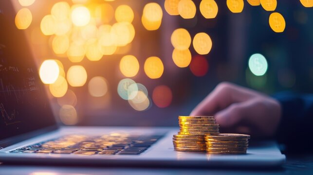 Trading Entrepreneur reviewing cryptocurrency trading charts.