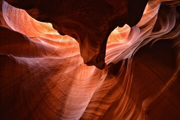 Imagen del interior del cañçon del Antilope, Arizona, EEUU