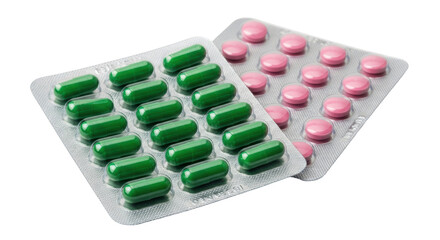 Isolated Medicine Pills and Capsules