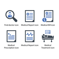 Find doctor, Medical Report, Medical Bill, Medical Prescription, Medical Report, Medical Treatment, icon