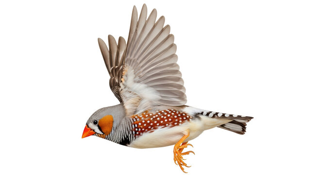 Isolated Zebra Finch