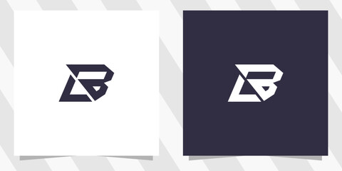 letter lb bl logo design vector