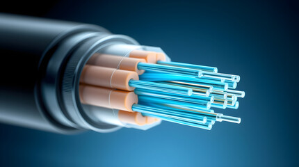 Fiber optic cable transmitting data: exploring the future of network connectivity