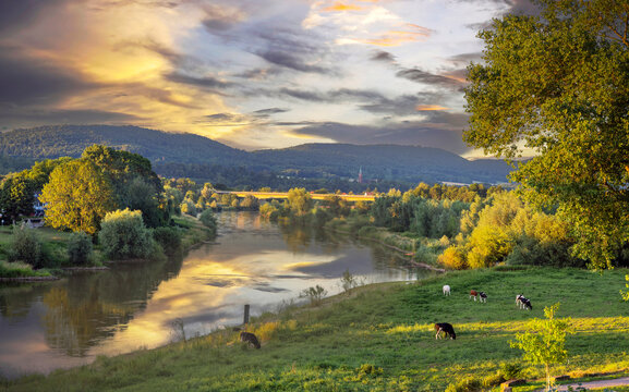 Lichtstimmung an der Weser Rinteln