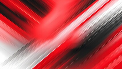 Abstract red and white background with colorful light lines and blurred motion