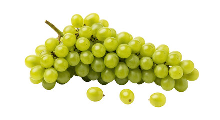 Isolated Green Grapes