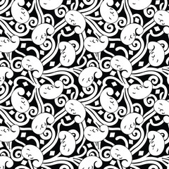 Paisley Flower Design Pattern, background, texture, fabric, paper print.