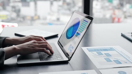 business, typing, laptop, hand, document, desk work, woman, pc, clerical work, back office, screen, report, input, research, marketing, accounting, settlement of account, proposal, data, survey, graph