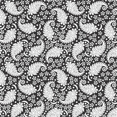 Paisley Flower Design Pattern, background, texture, fabric, paper print.