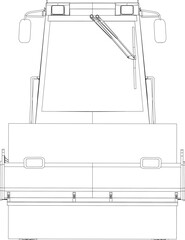 A compactor is a heavy equipment that functions to compact the soil. Compactor vector isolated on white background.