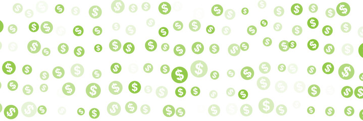 green dollars vector background
