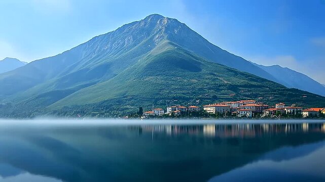 Stunning Lake Iseo Scenery: Serene Reflections and Majestic Mountains of Italy