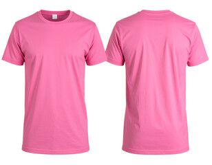 pink t shirt isolated