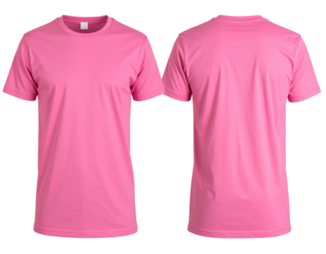 pink t shirt isolated