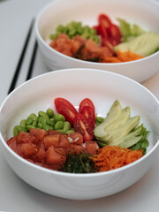 Homemade poke bowl 