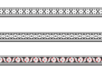 Trendy Stylish Design Border, textile border, Embroidery,
