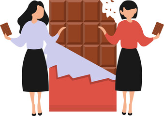 Chocolate Day Illustration