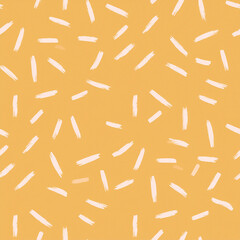 Abstract Brushstroke Pattern: A seamless, eye-catching pattern featuring a flurry of white brushstrokes scattered across a vibrant orange canvas. A burst of energy, creativity and style
