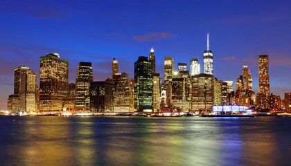 Metropolitan marvels: A mesmerizing cityscape glows at twilight, tag (890)