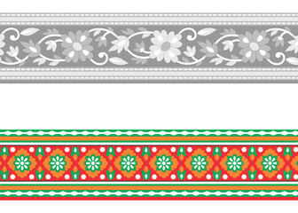 Trendy Stylish Design Border, textile border, Embroidery,