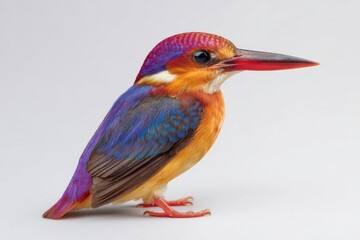 Vibrant Colorful Bird with Colorful Feathers and Sharp Beak