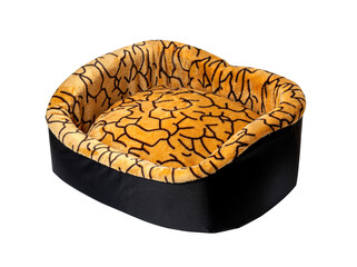 Empty pet bed providing comfort and relaxation for cats or dogs