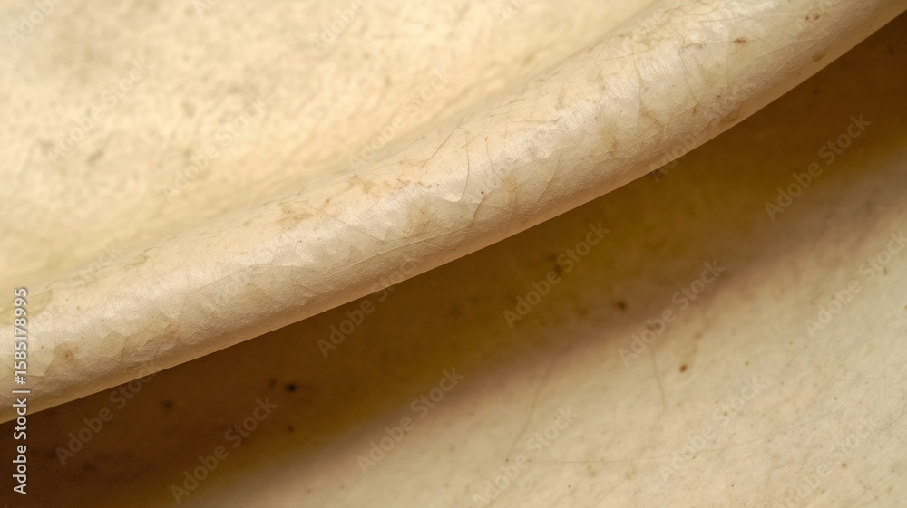 Poster folded aged material showing detailed textures and subtle flaws