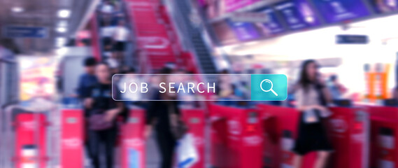 Job search concept, find your career, using looking at online website, Concept of career exploration and employment opportunity, Unemployed