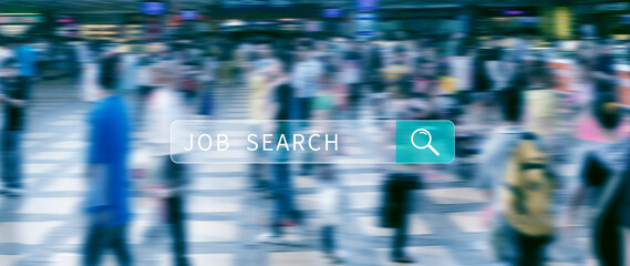 Job search concept, find your career, using looking at online website, Concept of career exploration and employment opportunity, Unemployed