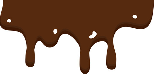 Melted Chocolate Dripping Illustration