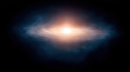 Cosmic swirl of vibrant colors and luminous light, depicting a galaxy formation in deep space, surrounded by dark void, illustrating the beauty of the universe and celestial wonders