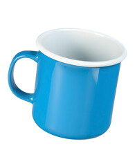blue cup isolated on white background, transparent	