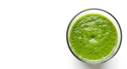 Refreshing Green Smoothie in a Glass Full of Healthy Ingredients and Nutritional Benefits