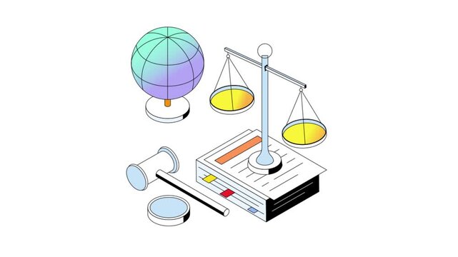 Social Justice isometric animation MP4
