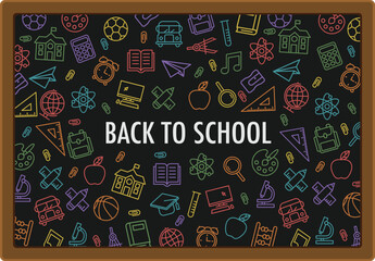 Back To School Blackboard Pattern