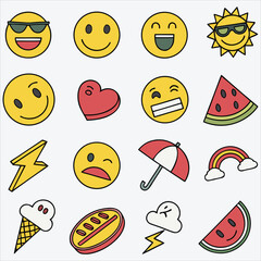 smile cartoon vector 