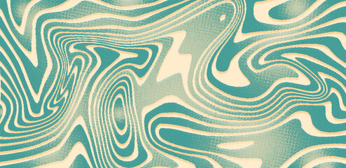 Green  and Yellow Trippy Psychedelic Texture Vector Illustration