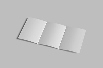 Trifold A5 Mockup Design Blank