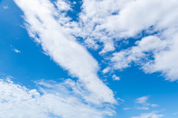 夏の空　澄んだ青空と雲185