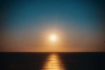 Fototapeta premium sunset in the sea