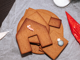 Homemade gingerbread house 
