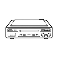 Fototapeta premium DVF player coloring page design