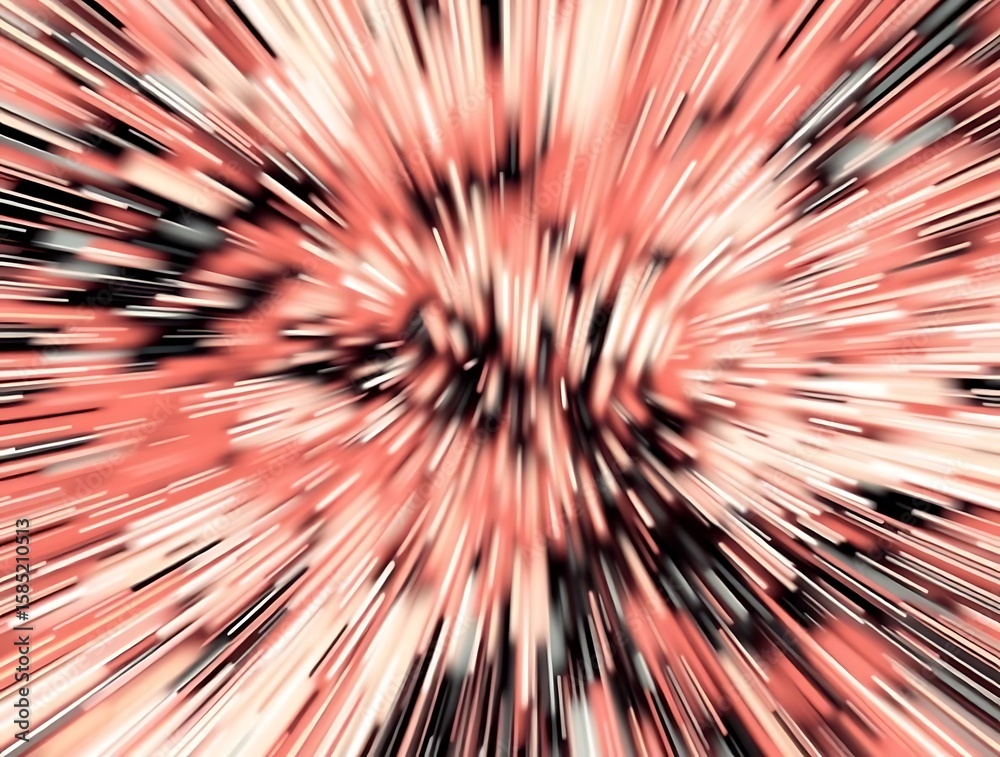 Fototapete abstract radial zoom blur background with dynamic light streaks and motion effect for graphic