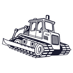 Heavy duty snow groomer vehicle bulldozer tractor