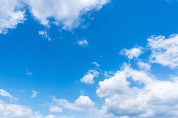 夏の空　澄んだ青空と雲224